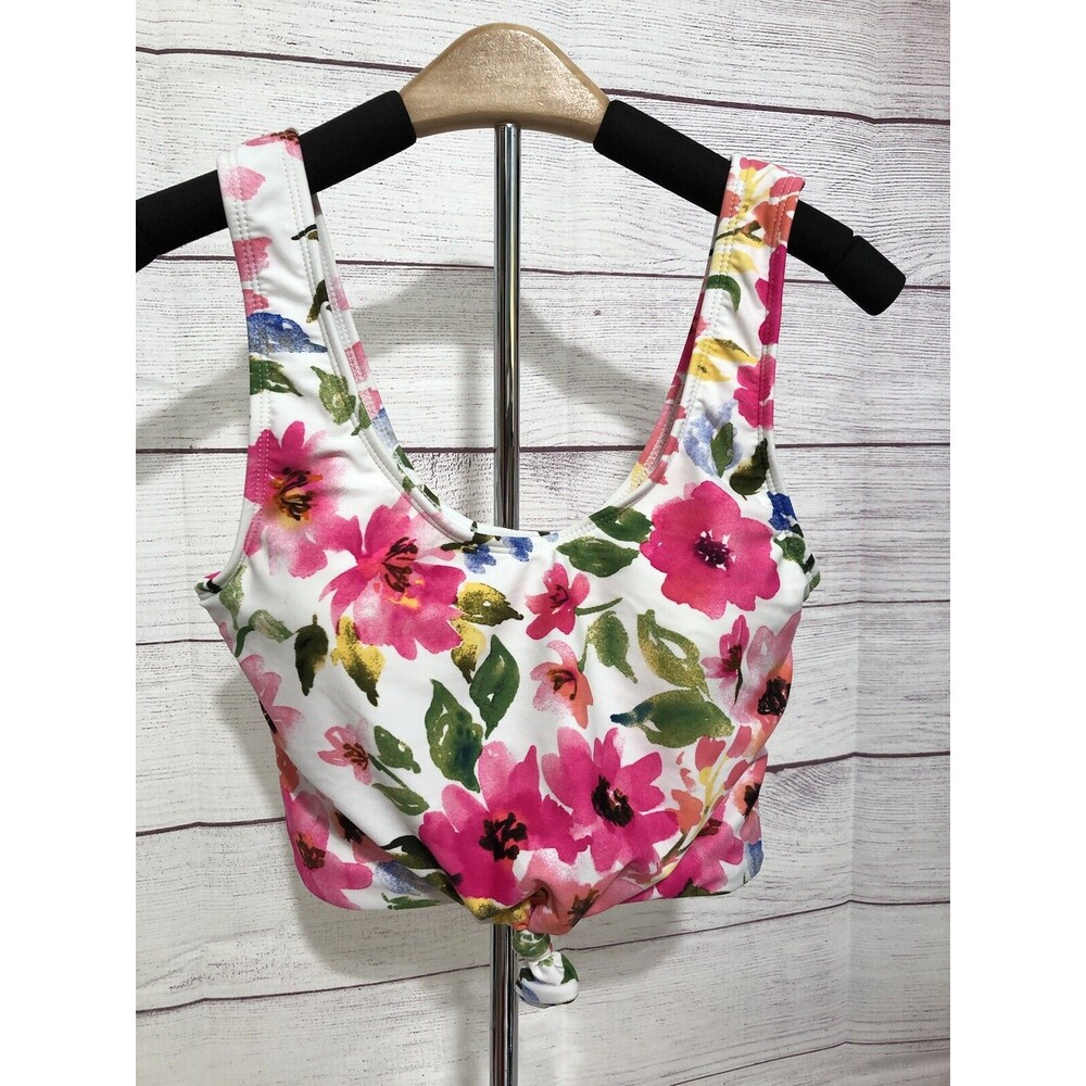 Coral Reef Pink Tropical 2Piece Tankini W/ High Waisted Trunks Sz 4/6 EUC CUTE!!